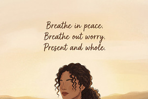 Mindfulness Meditation Illustration, a Person Illustration by Virgo Studio