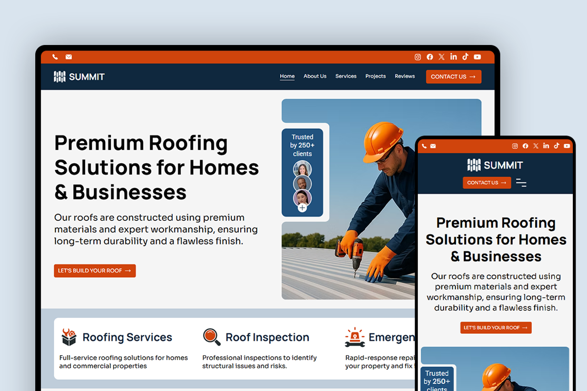 Roofing & Construction Website, a Wix Template by Kitteeh (Photo 10 of 17)