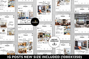 Open House Instagram Posts Canva, a Social Media Template by CreativeVinesStore (Thumbnail 4 of 12)