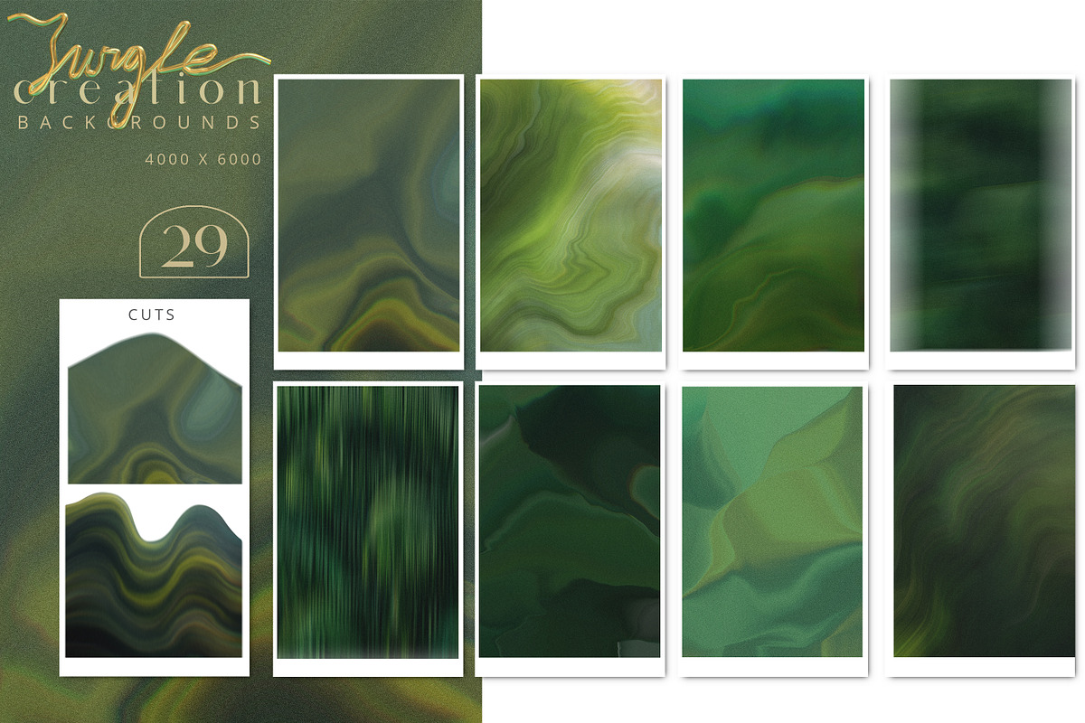 Jungle Creation Gradients 3D Shapes, an Object Graphic by Cat In Colour (Photo 4 of 19)
