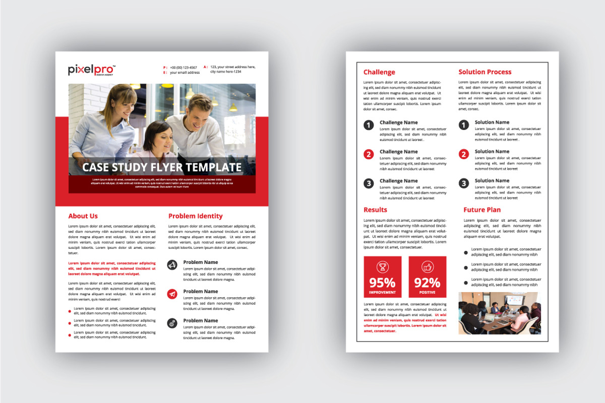 Case Study Flyer Design Template, a Flyer Template by Pixel Pro (Photo 3 of 4)