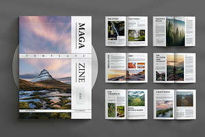 Clean Magazine Template, a Magazine Template by Seeing-art