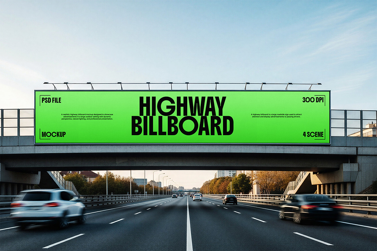 Highway Billboard Mockup, an Advertising Mockup by Nathatype (Photo 8 of 9)
