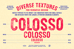 Colosso Display Font Collection