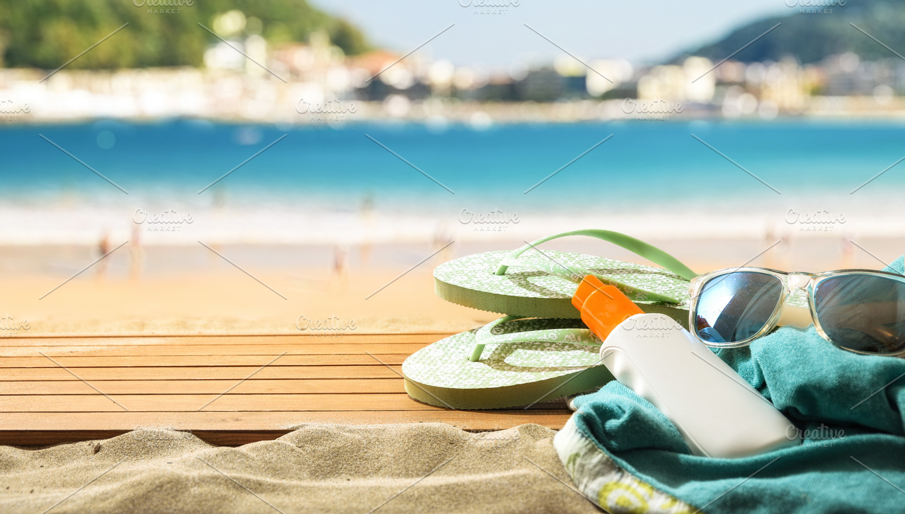 Beach Accessories by Sunny Seaside, a Holiday Photo by Davizro's Market
