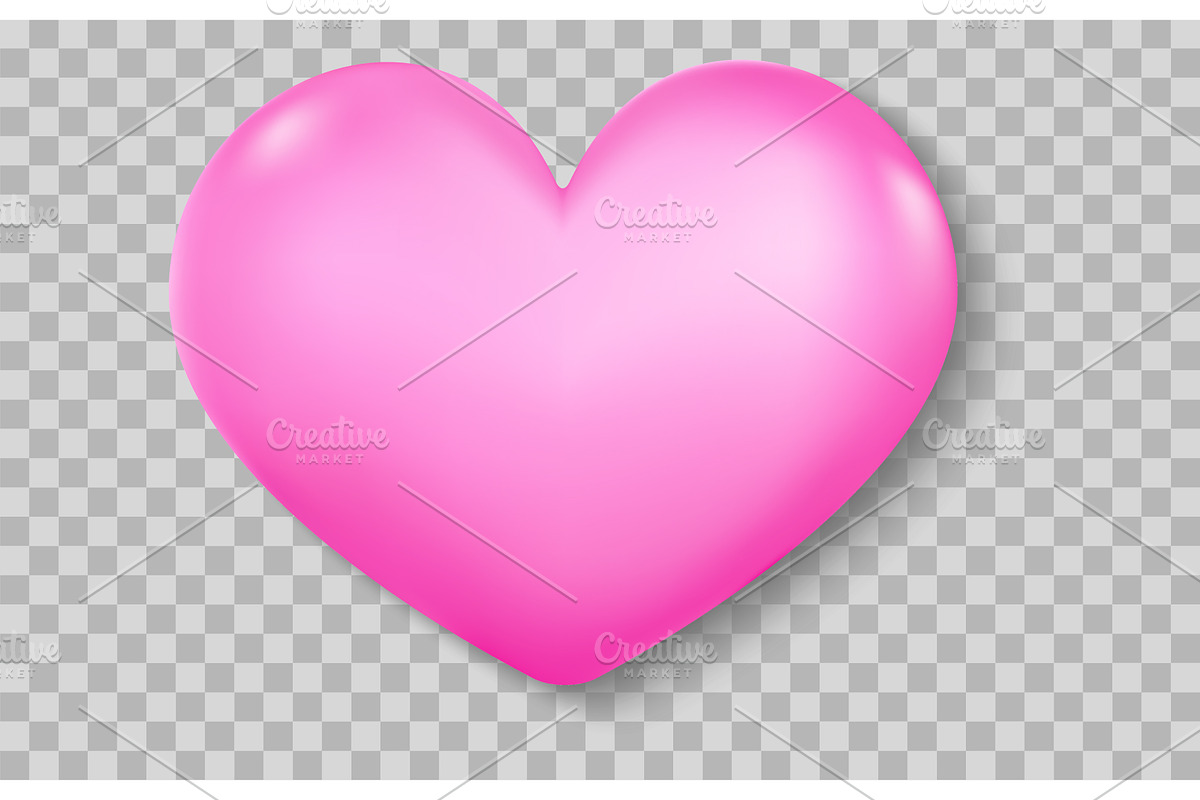 Set of realistic 3D heart icons, a Decorative Illustration by Yayasya (Photo 3 of 4)