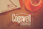 Cogswell Condensed, a Sans Serif Font by Quzma Supply Co. (Thumbnail 1 of 6)