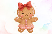 Cute Christmas Png Girly Gingerbread, an Illustration by Sublimation Artist (Thumbnail 1 of 9)
