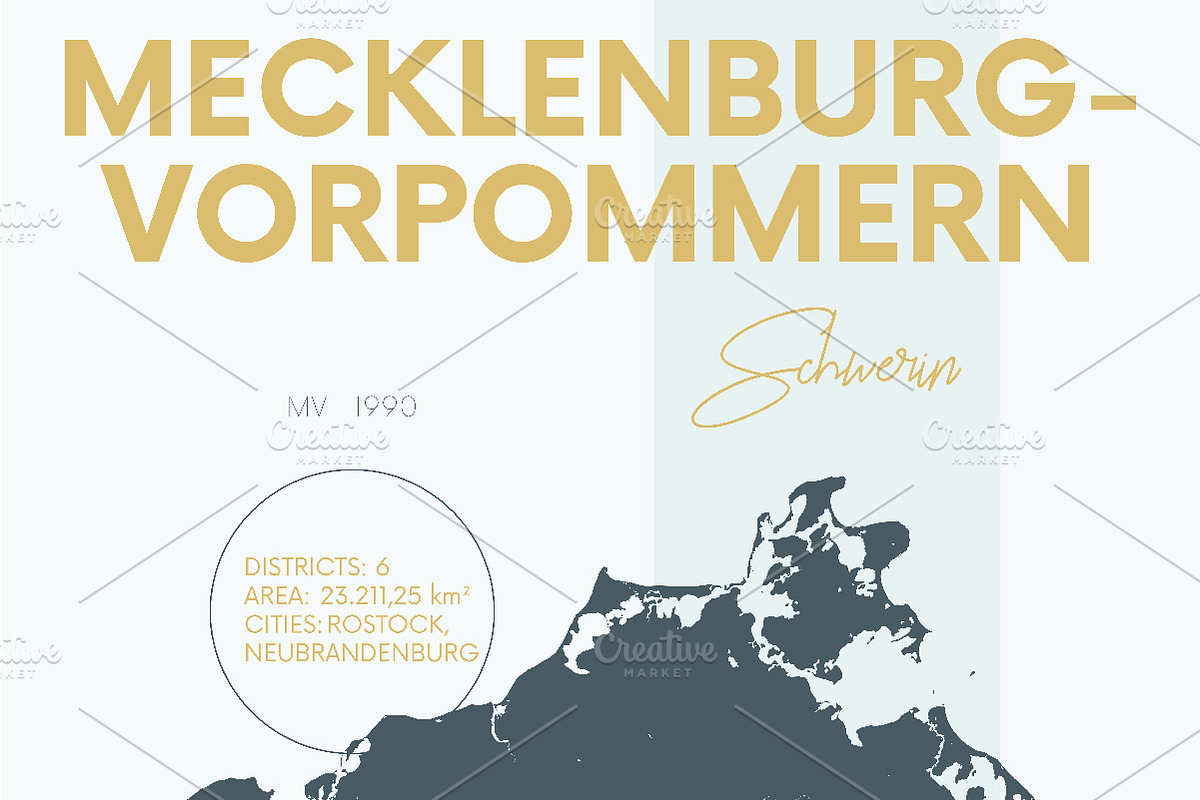 German States Maps | Poster, an Illustration by MaximGertsen (Photo 8 of 10)