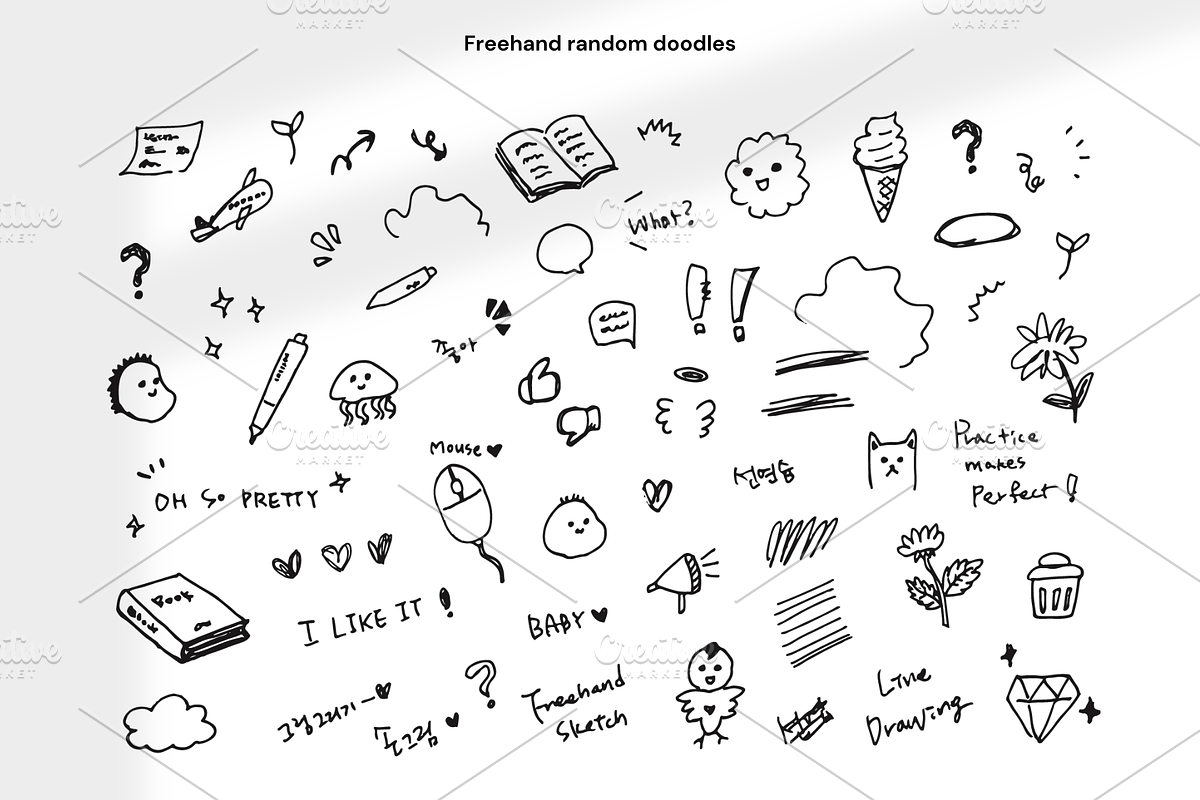 201 Freehand random doodles, an Object Graphic by Pinkbrush (Photo 5 of 7)