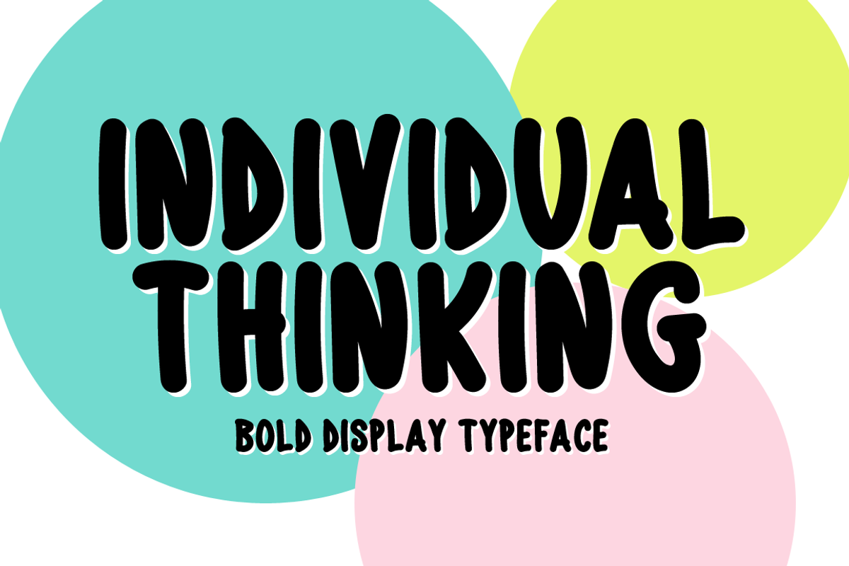 Individual Thinking Typeface, a Script Font by Seemly Fonts (Photo 1 of 5)