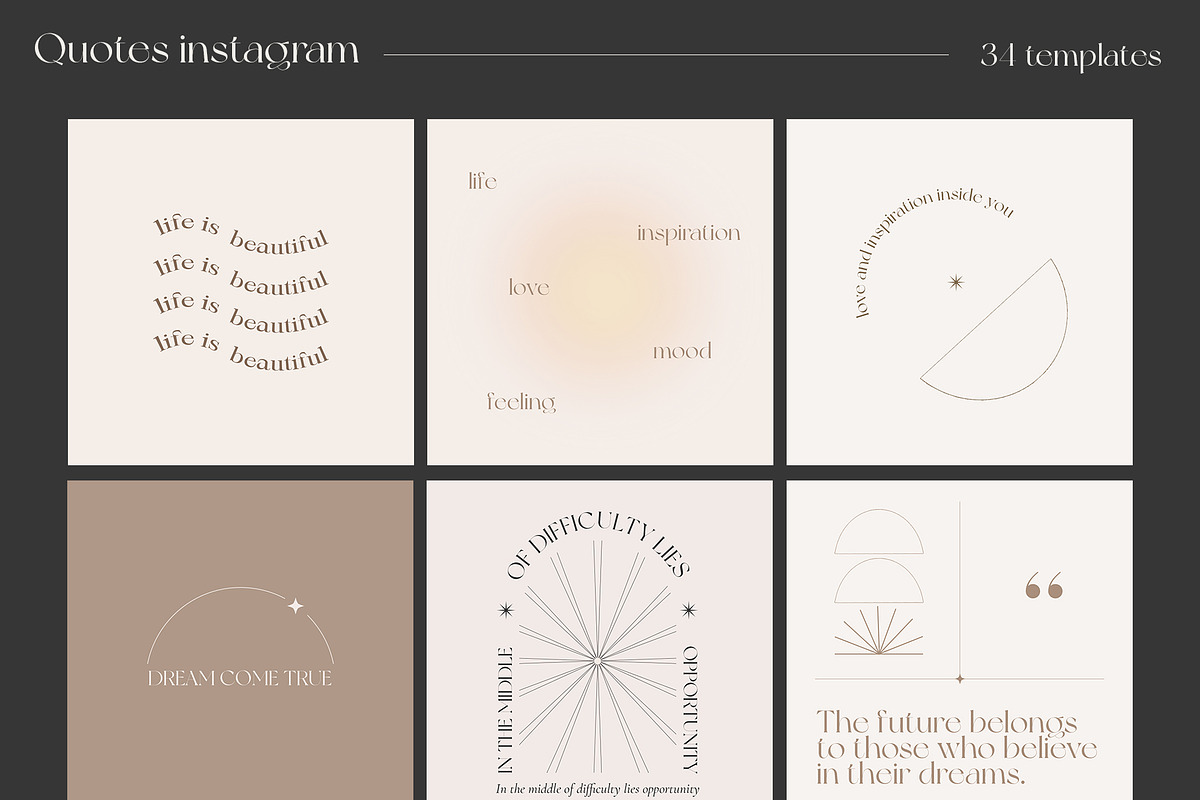 CANVA & PS / 160+ Aesthetic template, a Social Media Template by Simple có (Photo 6 of 19)