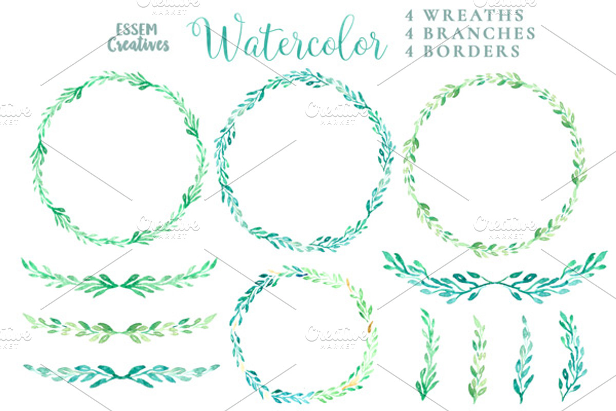 Bundle - Tropical Watercolor Leaves, an Illustration by Essem Creatives (Photo 21 of 26)
