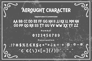 Aerought Handcrafted Vintage Font