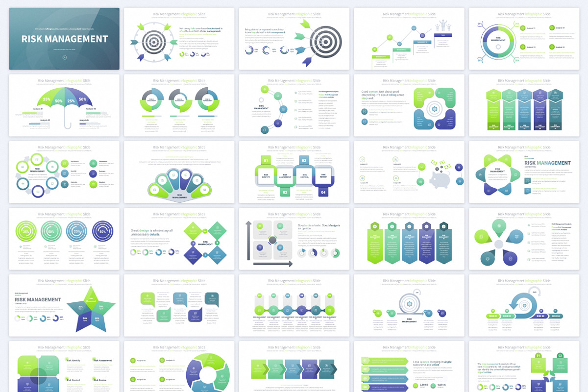 Risk Management PowerPoint, a Presentation Template by Pulsecolor