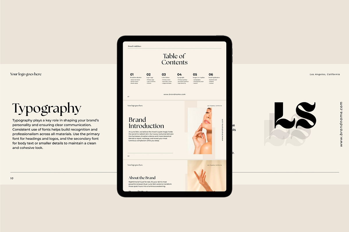 Lune Skin | Brand Guidelines, a Presentation Template by ChicGraphix (Photo 7 of 11)