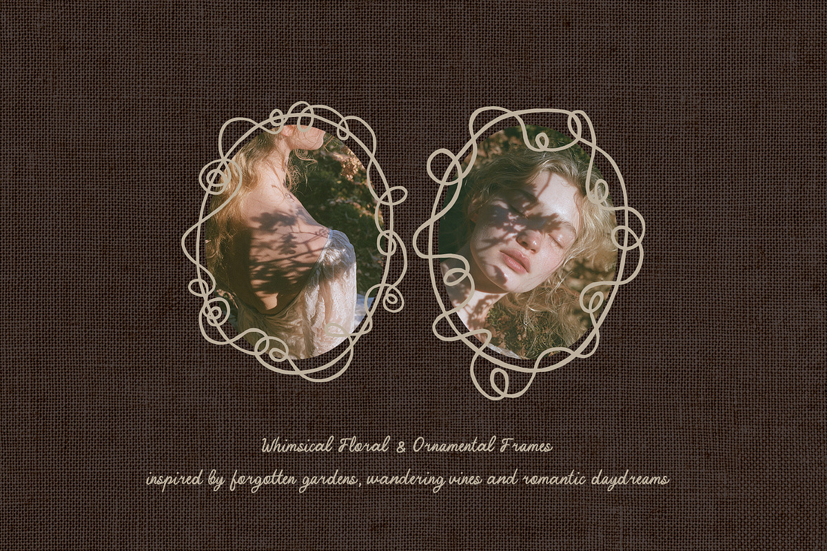 Whimsical Floral & Ornamental Frames, an Object Graphic by Cute Atelier (Photo 9 of 12)