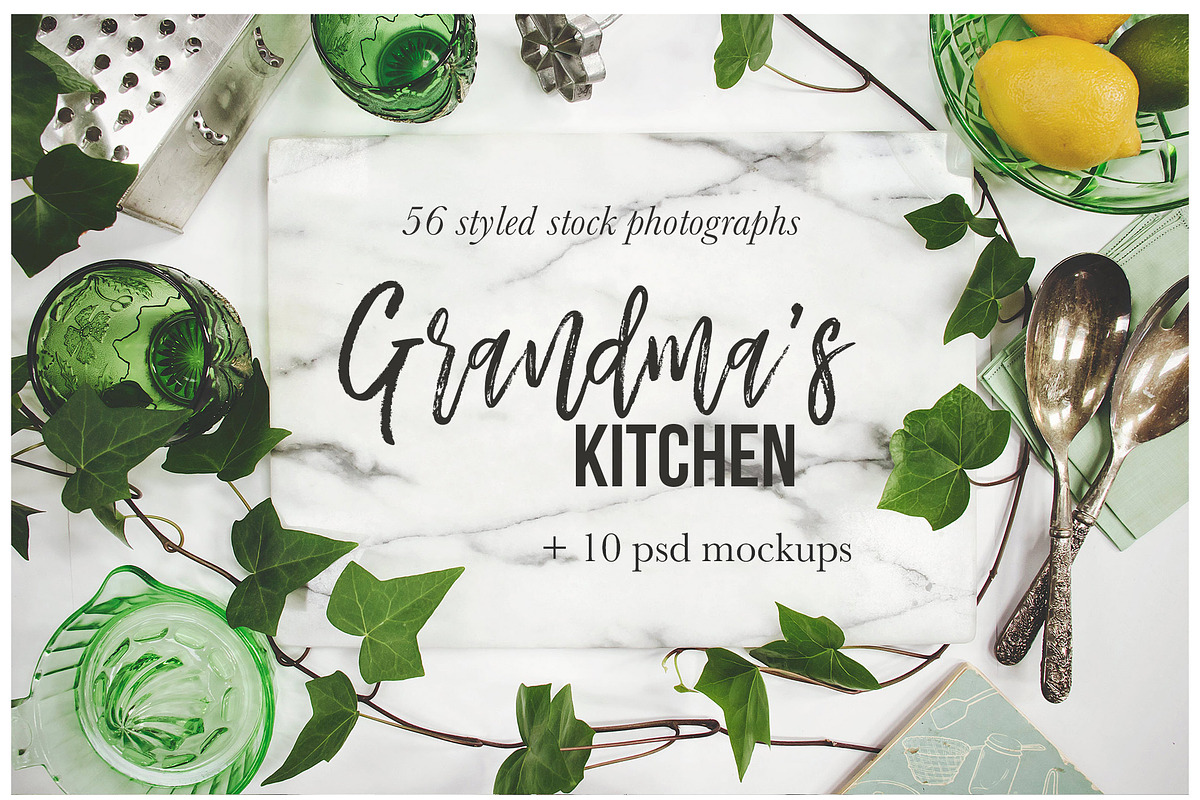 Grandma's Kitchen Photography Bundle, a Social Media Template by Ashley Alexandra Design (Photo 2 of 12)