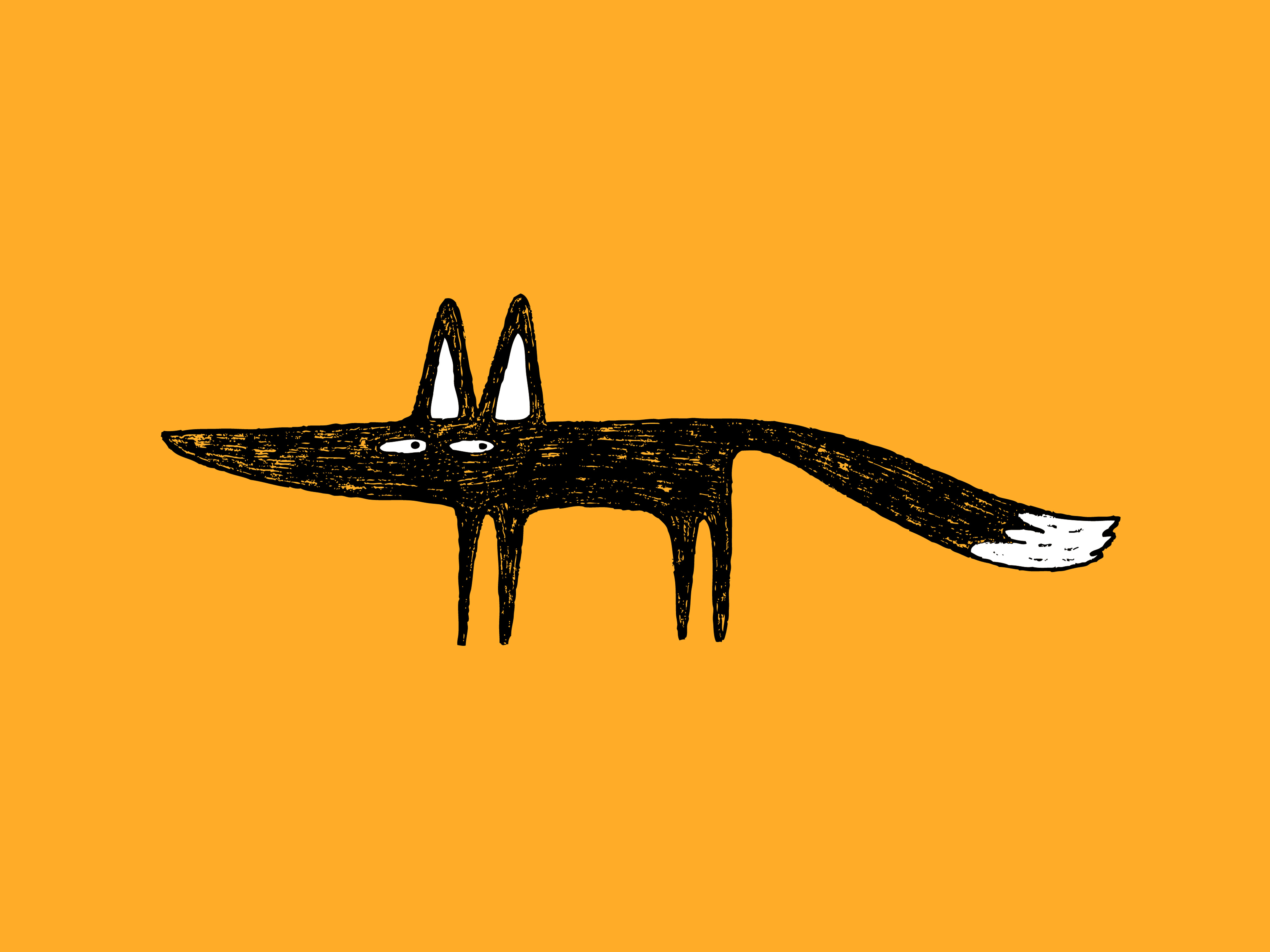 Black Fox | Animal Illustrations ~ Creative Market