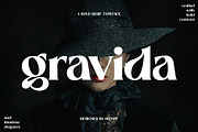 Gravida - Serif Display Typeface, a Serif Font by Hitype (Thumbnail 1 of 12)