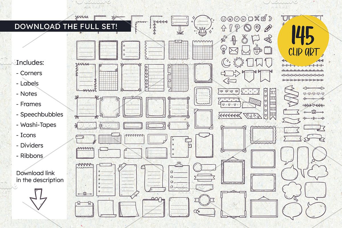 Doodle Planner Resources, an Object Graphic by insemar (Photo 4 of 5)