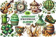 Retro St.Patrick’s Day Clipart Bundl, an Illustration by DreamCafeArt (Thumbnail 1 of 3)