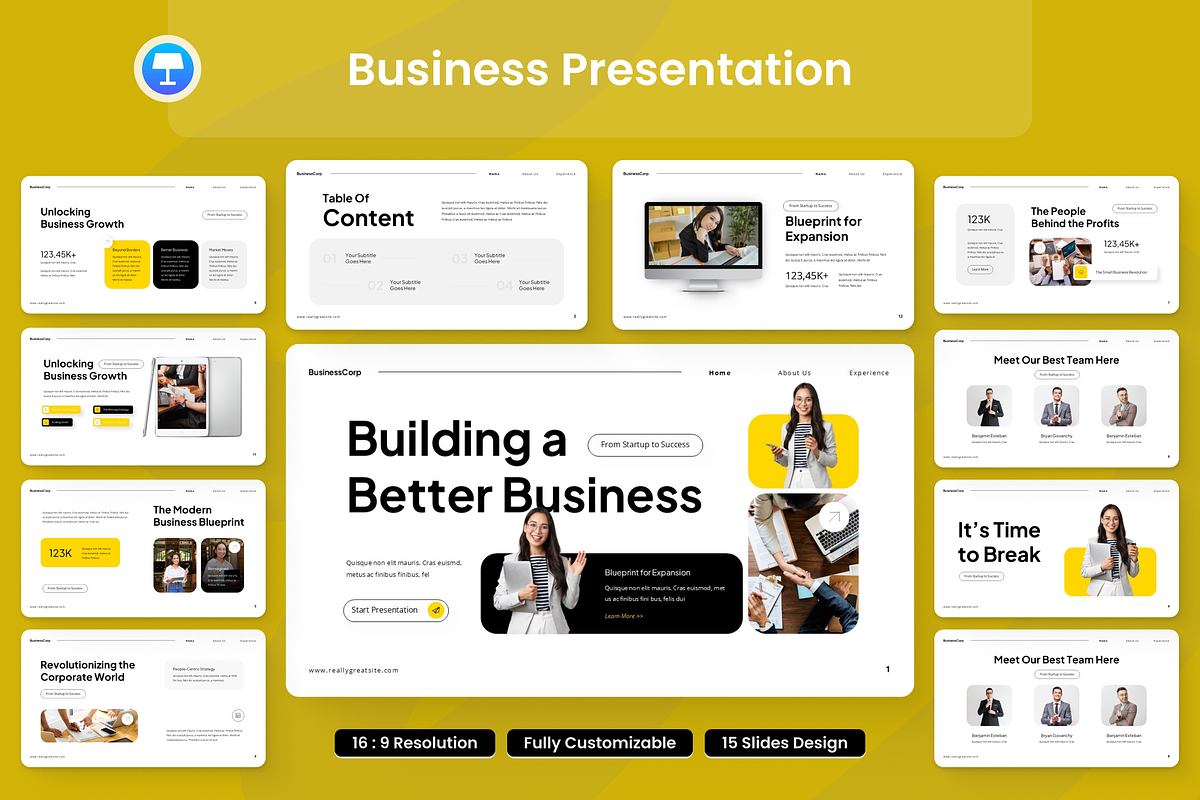 Business Presentation, a Presentation Template by Annora Studio (Photo 1 of 7)