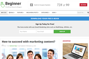Beginner WordPress Theme