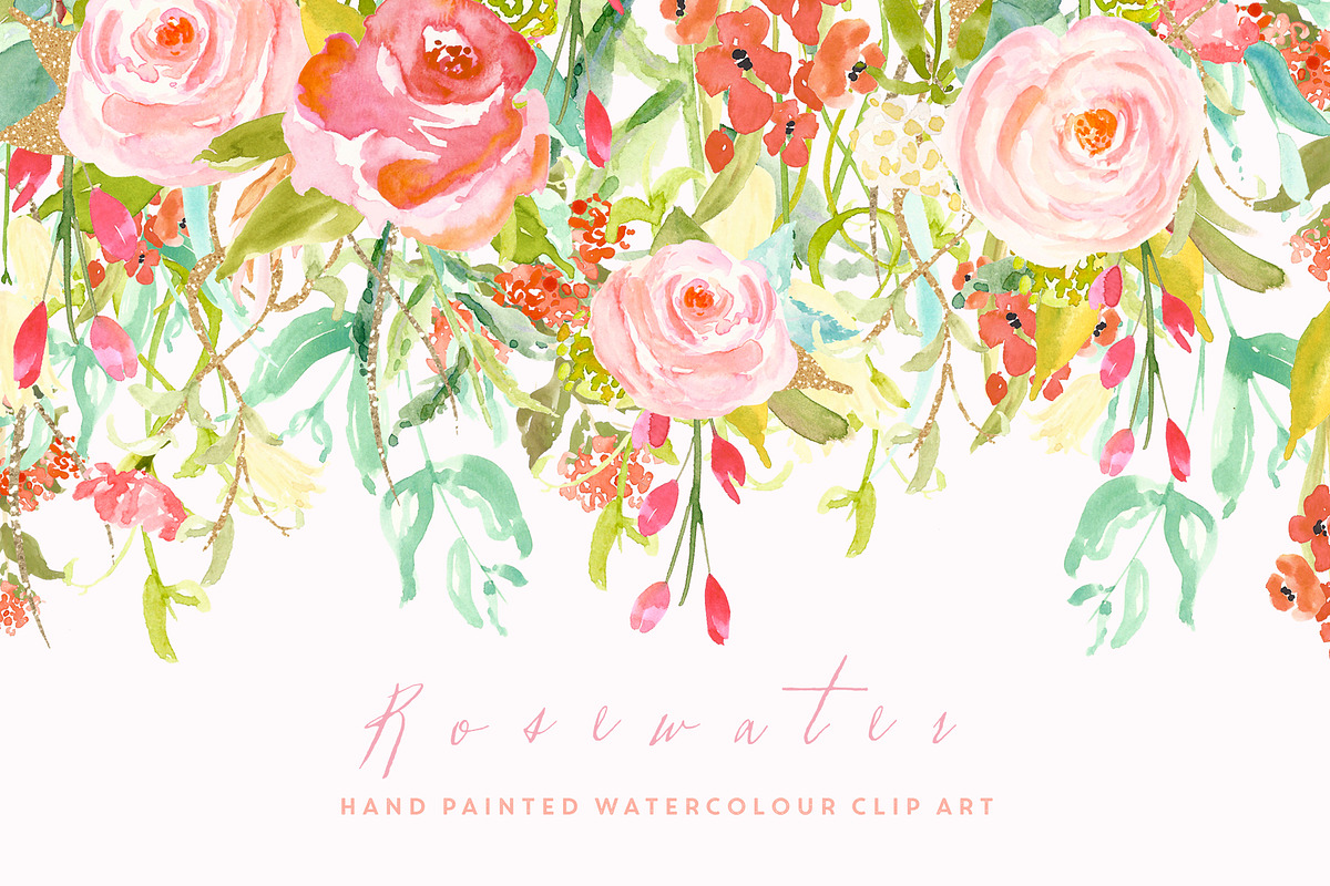 Flower Clip Art - Rosewater, an Illustration by Create The Cut (Photo 5 of 5)