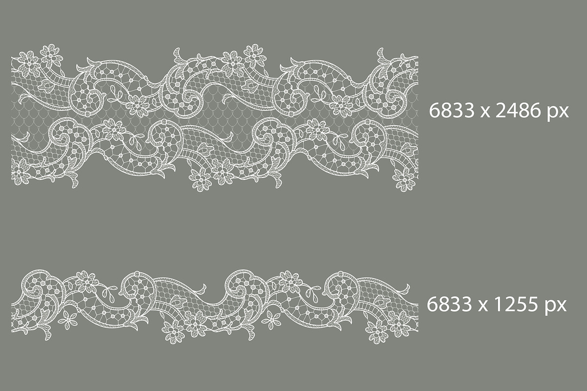 Lace seamless ribbons, cliparts., a Pattern Graphic by Ajuga (Photo 10 of 12)