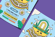 Retro Picnic Time Flyer Template, a Flyer Template by Tiptop Graphic (Thumbnail 3 of 5)