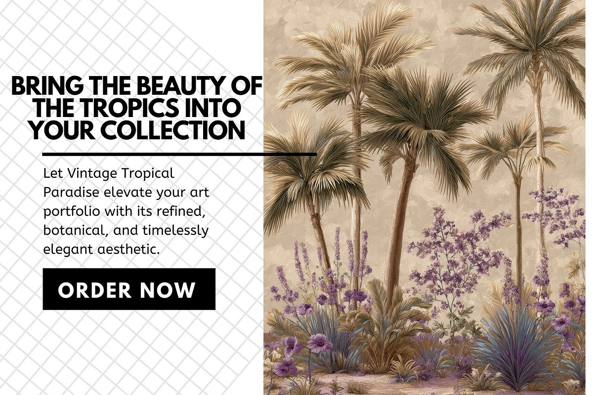 30+ Vintage Tropical Paradise Bundle, a Decorative Illustration by Virgo Studio (Photo 6 of 6)