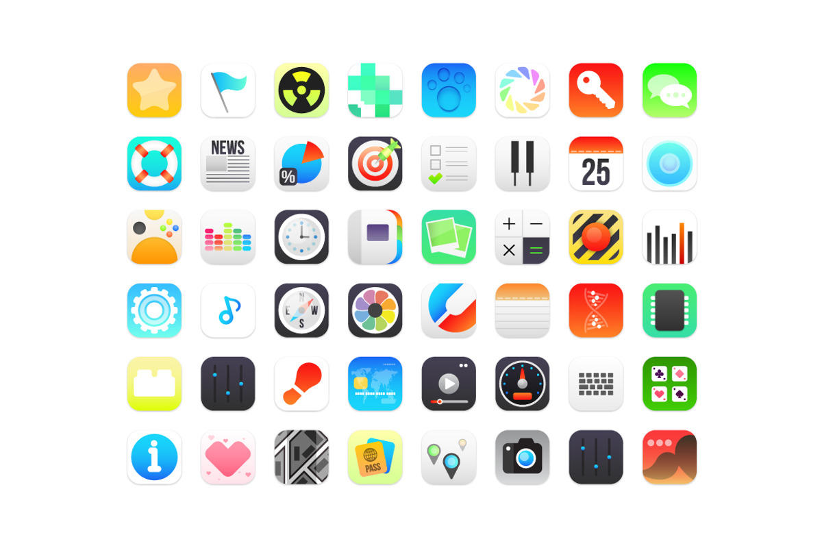 48 style icons iOS 7, an Icon by sidmaydesign