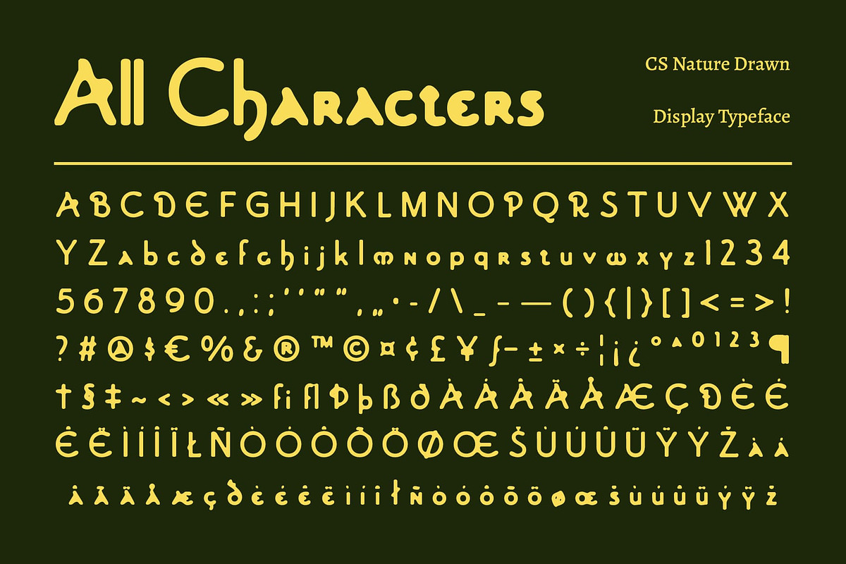 CS Nature Drawn, a Serif Font by Craft Supply Co. (Photo 8 of 8)