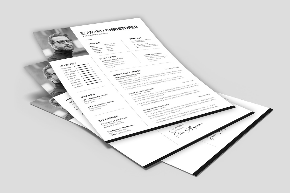 Resume / CV Template, a Resume Template by Abdul Studio (Photo 4 of 5)