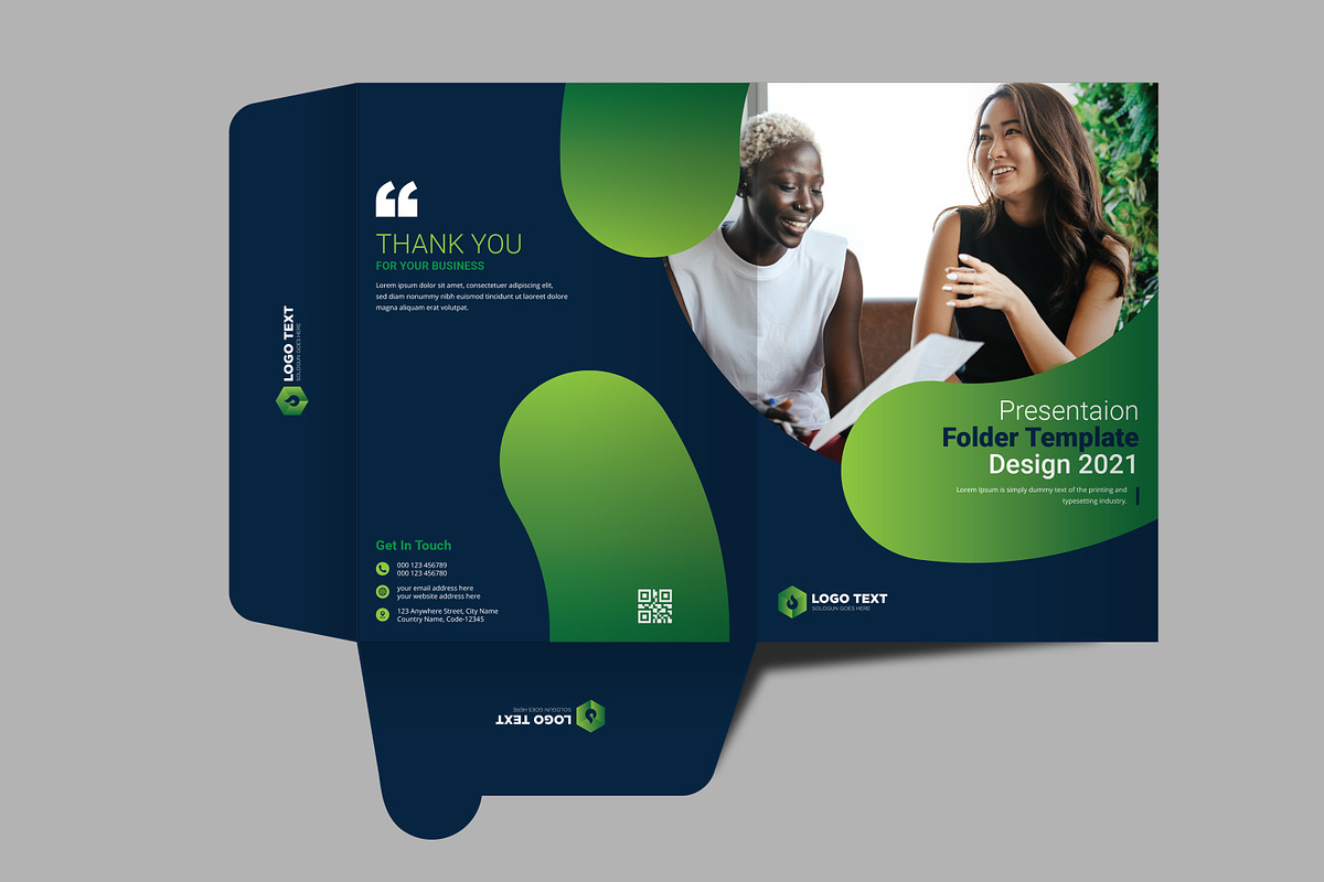 Presentation Folder Template Design, a Poster Template by zahidhossainalif (Photo 5 of 6)
