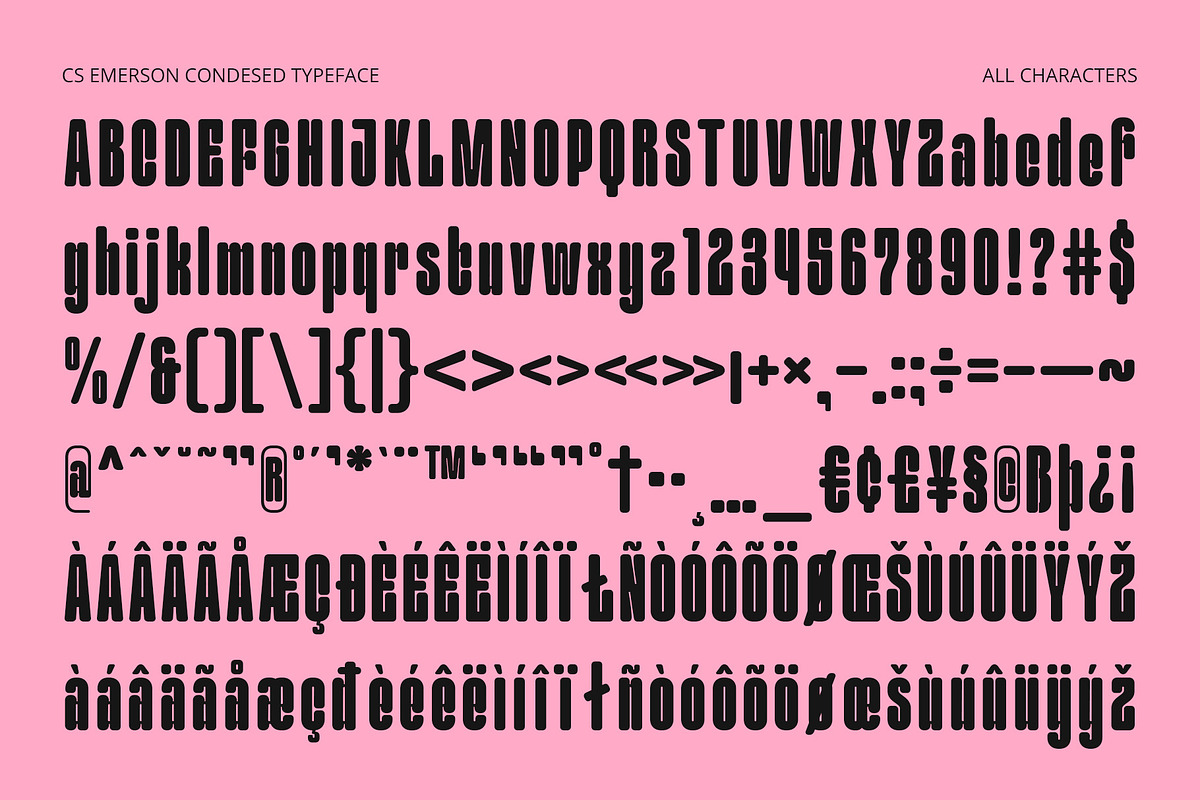 CS Emerson – Bold Font, a Sans Serif Font by Craft Supply Co. (Photo 8 of 8)