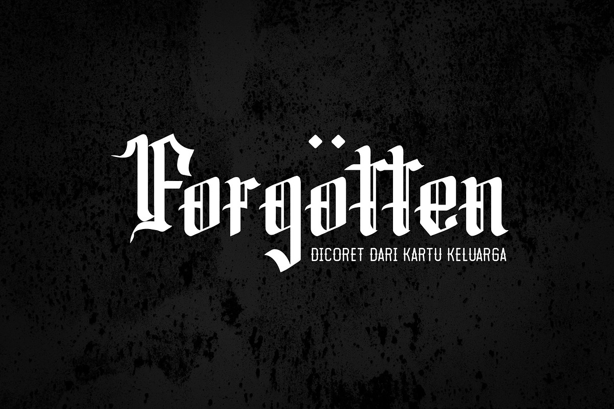 Omerta - Simple Blackletter Font, a Blackletter Font by Anomali Creatype (Photo 4 of 6)