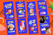 Gradient Coffee Shop Instagram Set, a Social Media Template by Aiyari Graphic (Thumbnail 4 of 5)