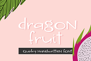 Dragon Fruit Handwritten Font, a Font by Sabrina Schleiger Design (Thumbnail 1 of 4)