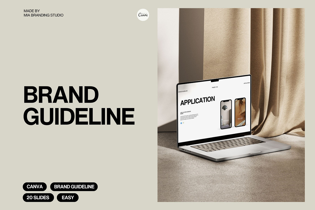 Work Brand Guideline Template, a Templates & Theme by Mia Branding Studio (Photo 3 of 7)