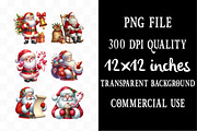 Christmas Santa Claus Clipart, an Illustration by Designking (Thumbnail 4 of 5)