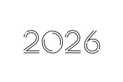 2026 New Year Icons Pack, an Illustration by BIPLOB EXPERT (Thumbnail 5 of 13)
