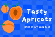 Tasty Apricots - handdrawn cute font, a Handwritten Font by Ashiya Pixel (Thumbnail 6 of 12)