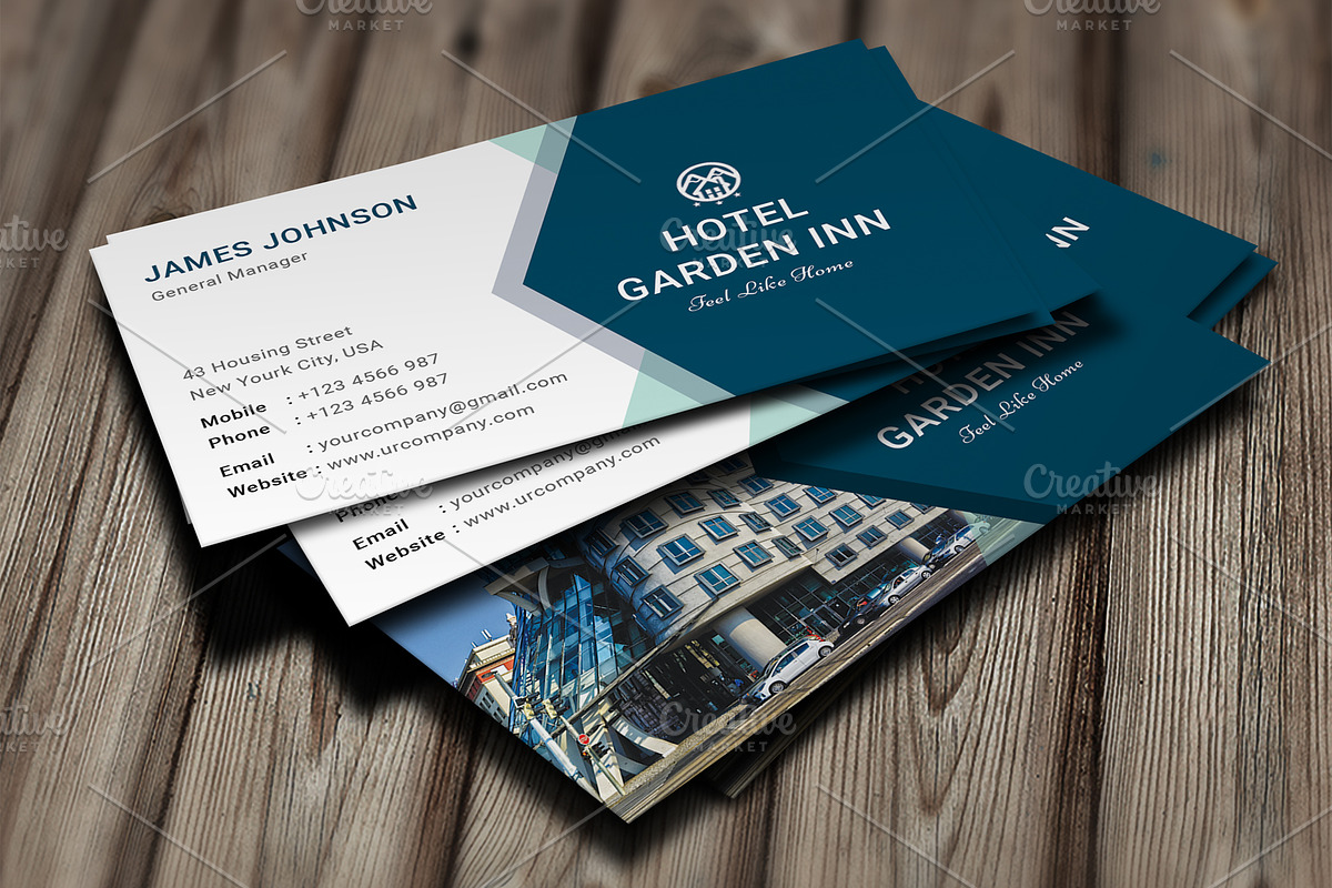 Hotel Business Card, a Business Card Template by graphicsunday (Photo 4 of 5)