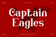Captain Eagles - Modern Stylish, a Serif Font by RockboyStd (Thumbnail 1 of 12)