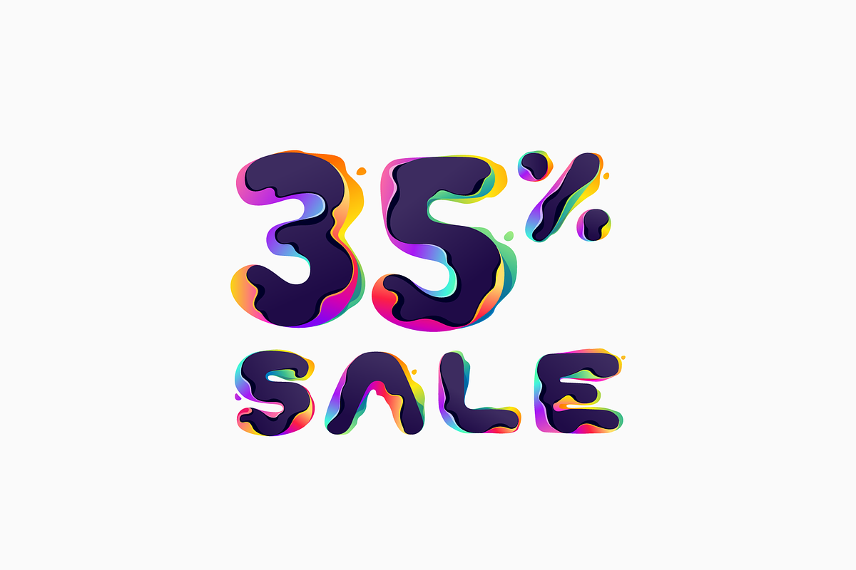 Hologram Shift colorful glitch font, a Sans Serif Font by kaer_shop (Photo 5 of 9)