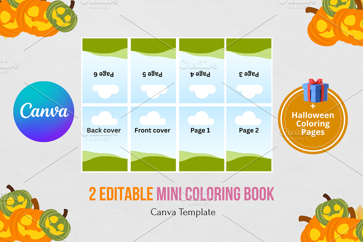 Mini Coloring Book Canva Template
