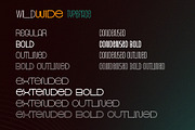WildWide | Width Variable Typeface, a Sans Serif Font by Kandella's Art (Thumbnail 3 of 10)
