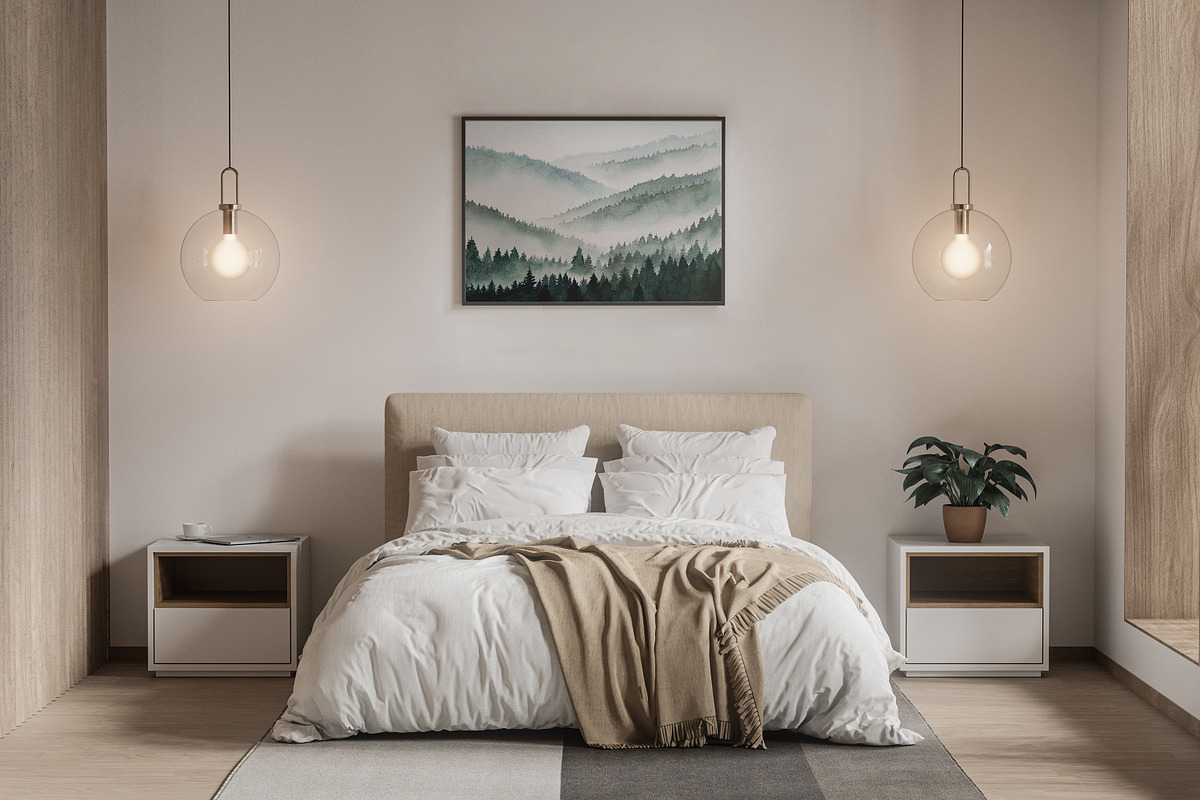 Watercolor landscape, green forest, a Decorative Illustration by Fascinadora (Photo 5 of 5)